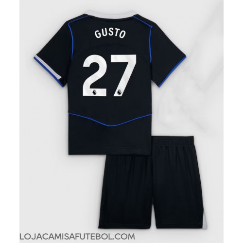 Camisa de Futebol Chelsea Malo Gusto #27 Equipamento Alternativo Infantil 2025-26 Manga Curta (+ Calças curtas)